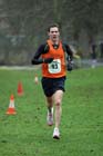 Dan Jenkin (Durham City) finishing the New Years Day Morpeth 11k Road Race. Photo: David T. Hewitson/Sports for All Pics